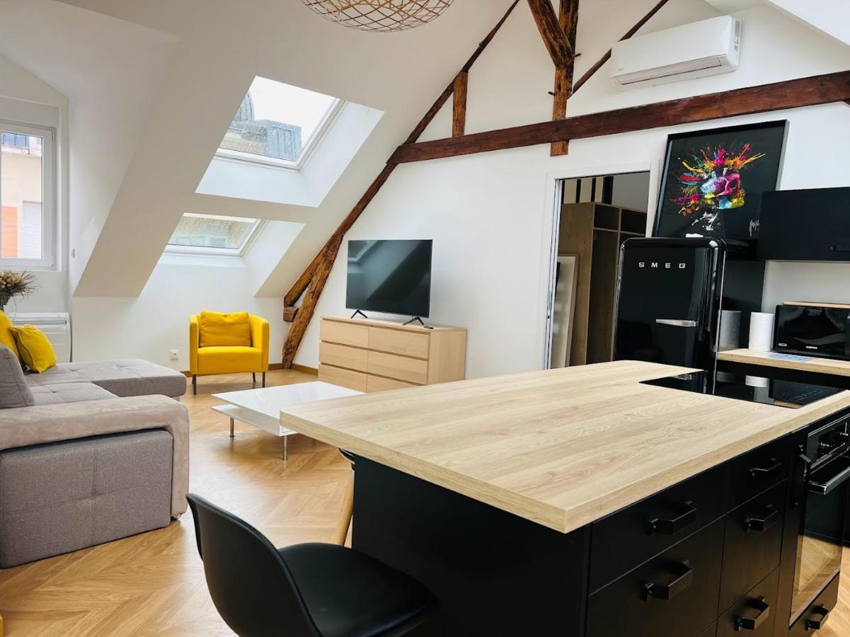 Elegant T4 Centre Reims/parking Prive Apartment *